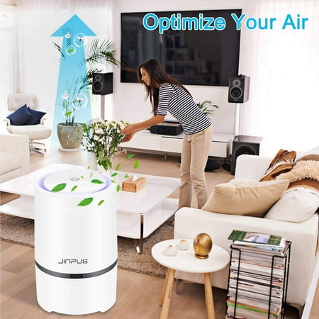 JINPUS Air Purifier Small Air Cleaner for Bedroom with HEPA Filter Powered by 4.9ft USB cable, No Adapter Upgraded Low Noise Home Air Purifiers GL-2103 JINPUS Air Purifier Small Air Cleaner for Bedroom with HEPA Filter Powered by 4.9ft USB cable, No Adapter Upgraded Low Noise Home Air Purifiers GL-2103